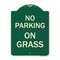 Signmission Designer Series Sign-On Grass, Green & Tan Heavy-Gauge Aluminum Sign, 24" x 18", G-1824-23526 A-DES-G-1824-23526 - alternate 1
